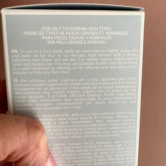 Skin and Co Umbria Truffle Clay Mask for Men or Women Full Size 3.4 oz - Picture 7 of 10